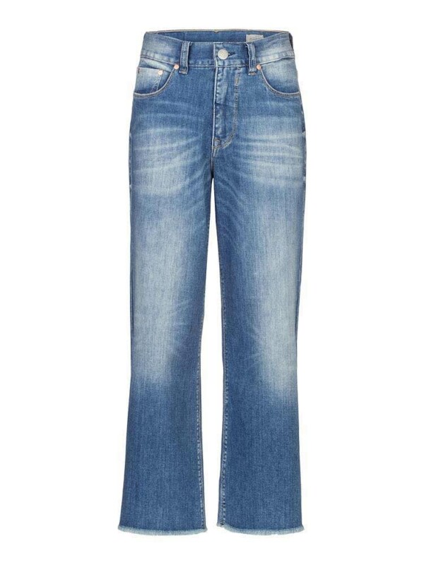 Herrlicher-Super-G-Flared Cropped-Jeans