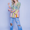 Emily-Bluse-mitch und max-Viskose-multicoloranimalprint