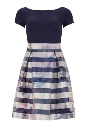 Swing-cocktailkleid-blau-silber