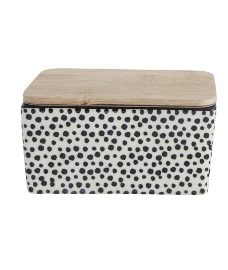 Bloomingville - Poppy - Butterdose - schwarz