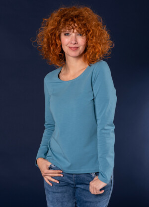 Heidekönigin - Langarm - Basic - smaragd