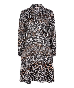 Esqualo - Viskose - Kleid - Animal print