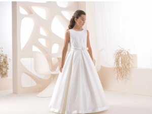 Bajabella - kommunion - kleid mädchen- weiss
