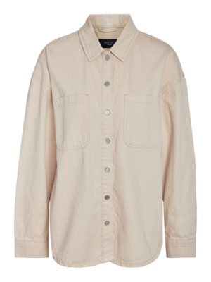 Noisy may - denim - shacket - jacke - ecru
