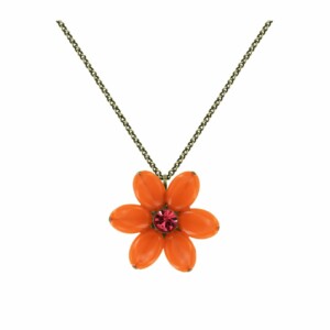 Halskette - konplott - daisy dance - orange - rot