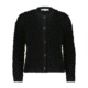 Red button - jolie - boucle - strickjacke - black