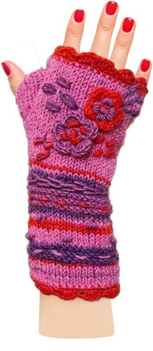 croenert-stulpen-pink/lila/orange-wolle-baumwolle