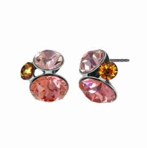 Konplott - ohrstecker - pink - disco star - rose