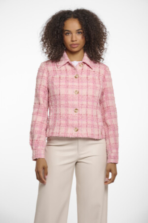 rino&pelle - tweed - jacke - light pink - imanski