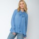 emily van den bergh - demin blue - bluse mit schlupp