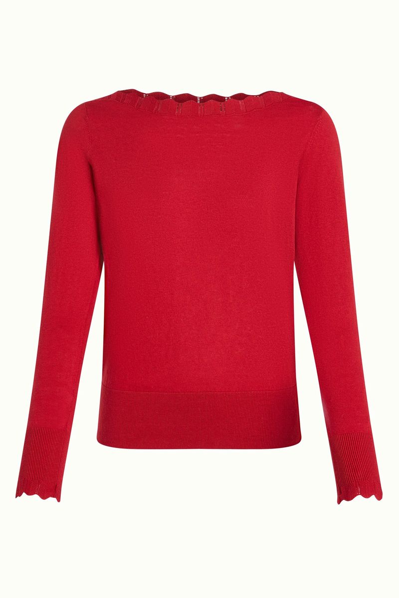 KIng louie - pulli - strick - icon red - cocoon - audrey