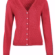 Sorgenfri Sylt - strickjacke - cerise - ajour
