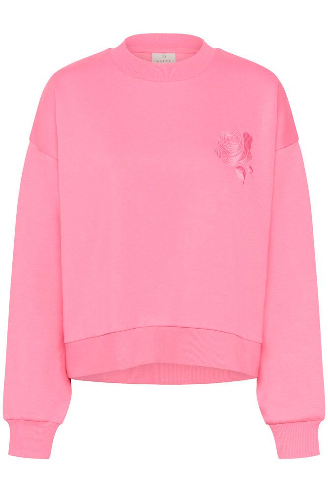 Kaffe-sweatshirt-pink-pwer