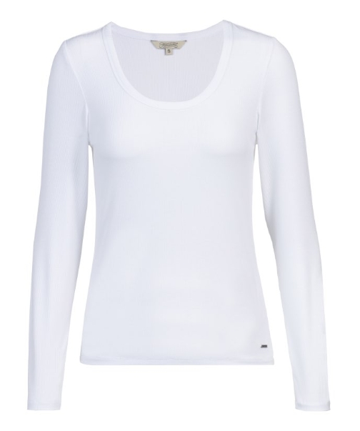 herrlicher - desa - longsleeve - white