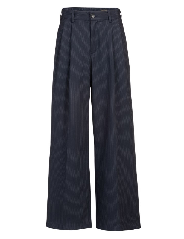 herrlicher - hose - narzissa - marine - bundfalten