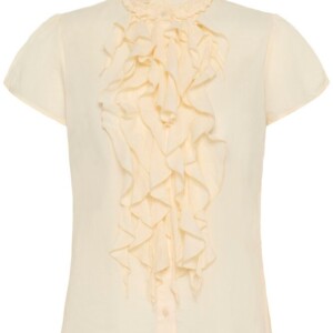 saint tropez - bluse - rüschen - kurzarm - tilli - seedpearl