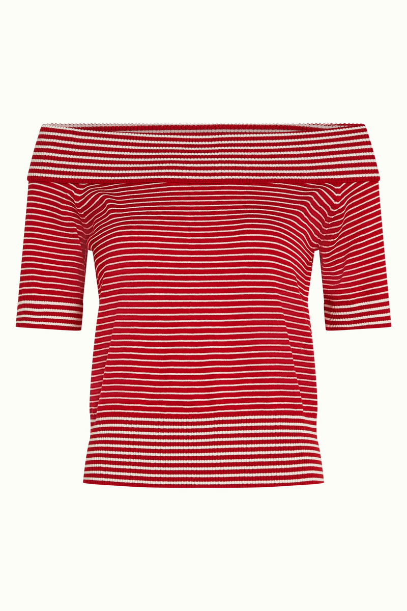 King louie - top - nives - chili red - carmen