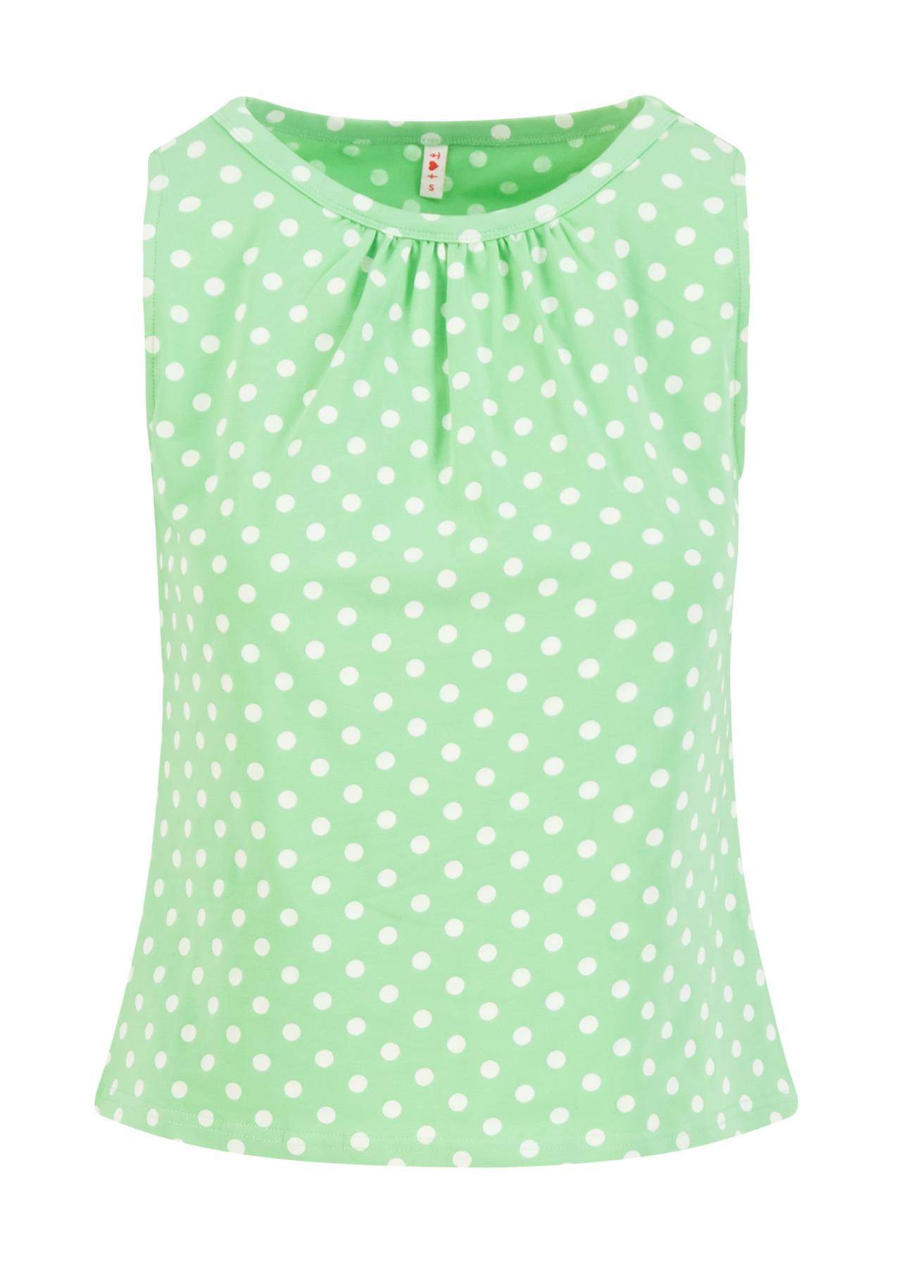 blutsgeschwister - top - dots - party pie - favourite green
