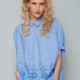 emily van den bergh - damen bluse - blue