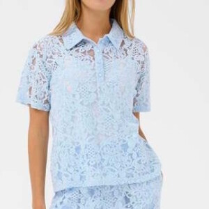 Kaffe - bluse - KAlacy - blau - nantucky breeze