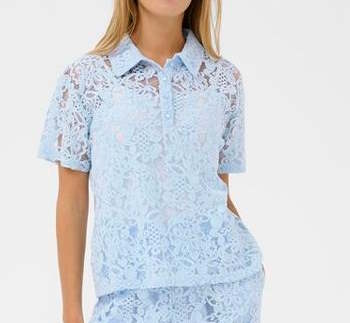 Kaffe - bluse - KAlacy - blau - nantucky breeze